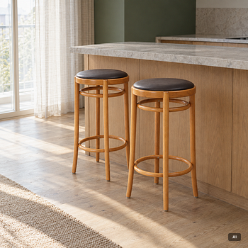 Jonas Bohlin, Four 'Piruett' bar stools, Gemla Fabrikers AB, 2008.