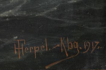 FRANZ CARL HERPEL, olja på duk, sign o dat 1917 Kbg.