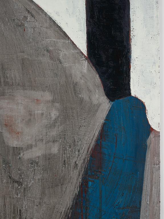 Fredrik Wretman, polyptyk 4 delar, olja på plåt, signerade och daterade -86 a tergo.