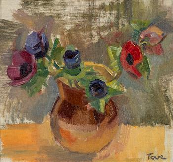 Tove Jansson, signerad Tove Jansson, olja på pannå.