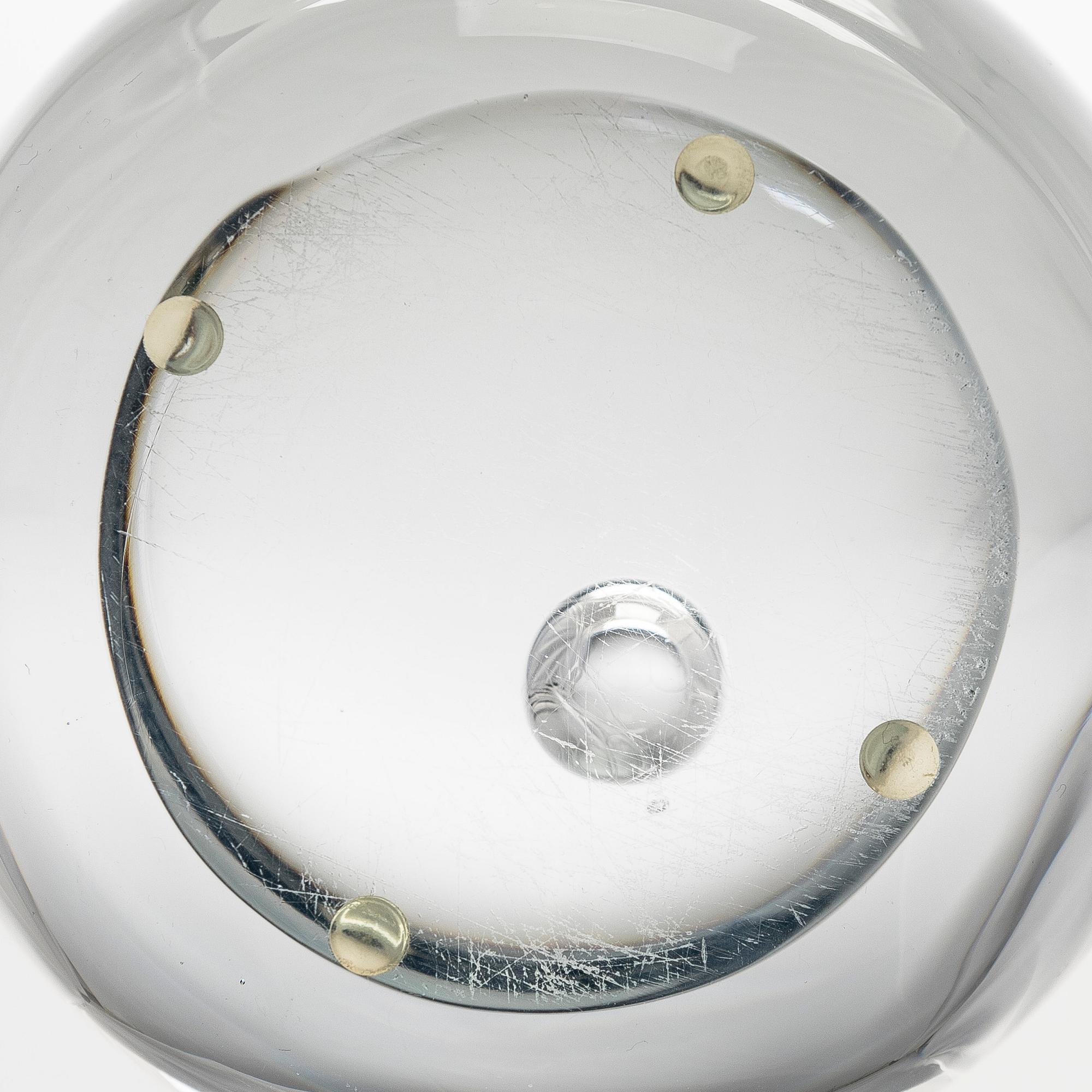 Timo Sarpaneva, an art glass, signed Timo Sarpaneva Iittala.