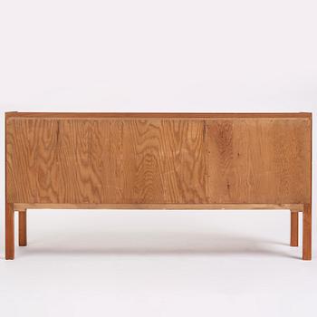 Axel Bäck, a Swedish Modern mahogany veneered sideboard, Eksjö Möbelfabrik, Sweden 1950, signed.
