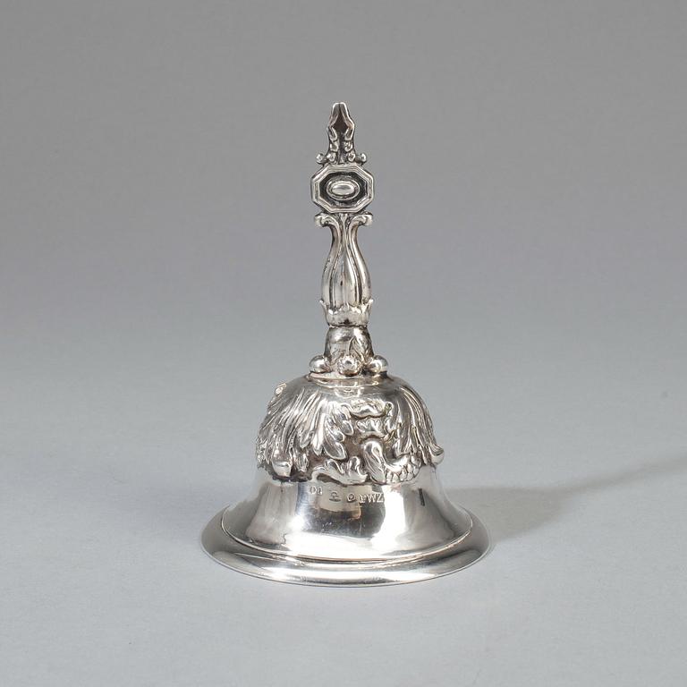 PINGLA, silver, Fredrik & Wilhelm Zethelius, Stockholm, 1844. Vikt ca 79g.