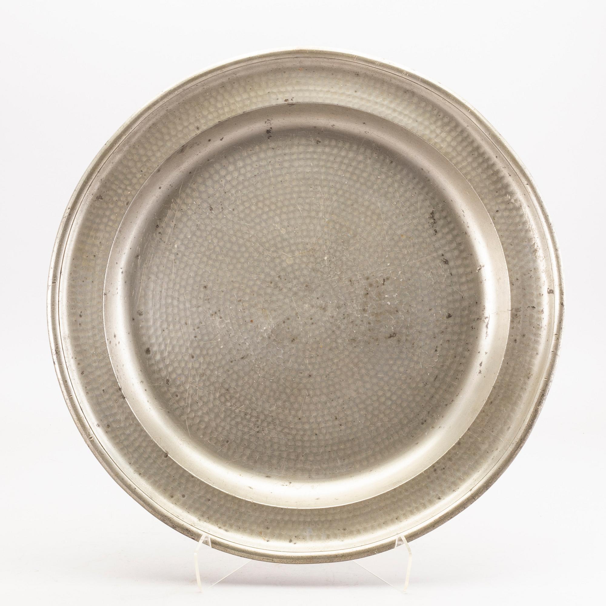 ERIC PETTERSSON KRIETZ (mästare i Stockholm 1753-95/1805)  fat tenn Stockholm 1774 fyrstämplat.