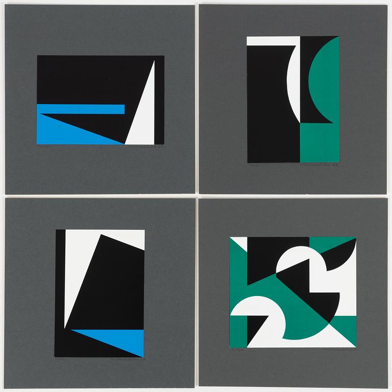 Lars-Gunnar Nordström, Untitled, 4 pcs.