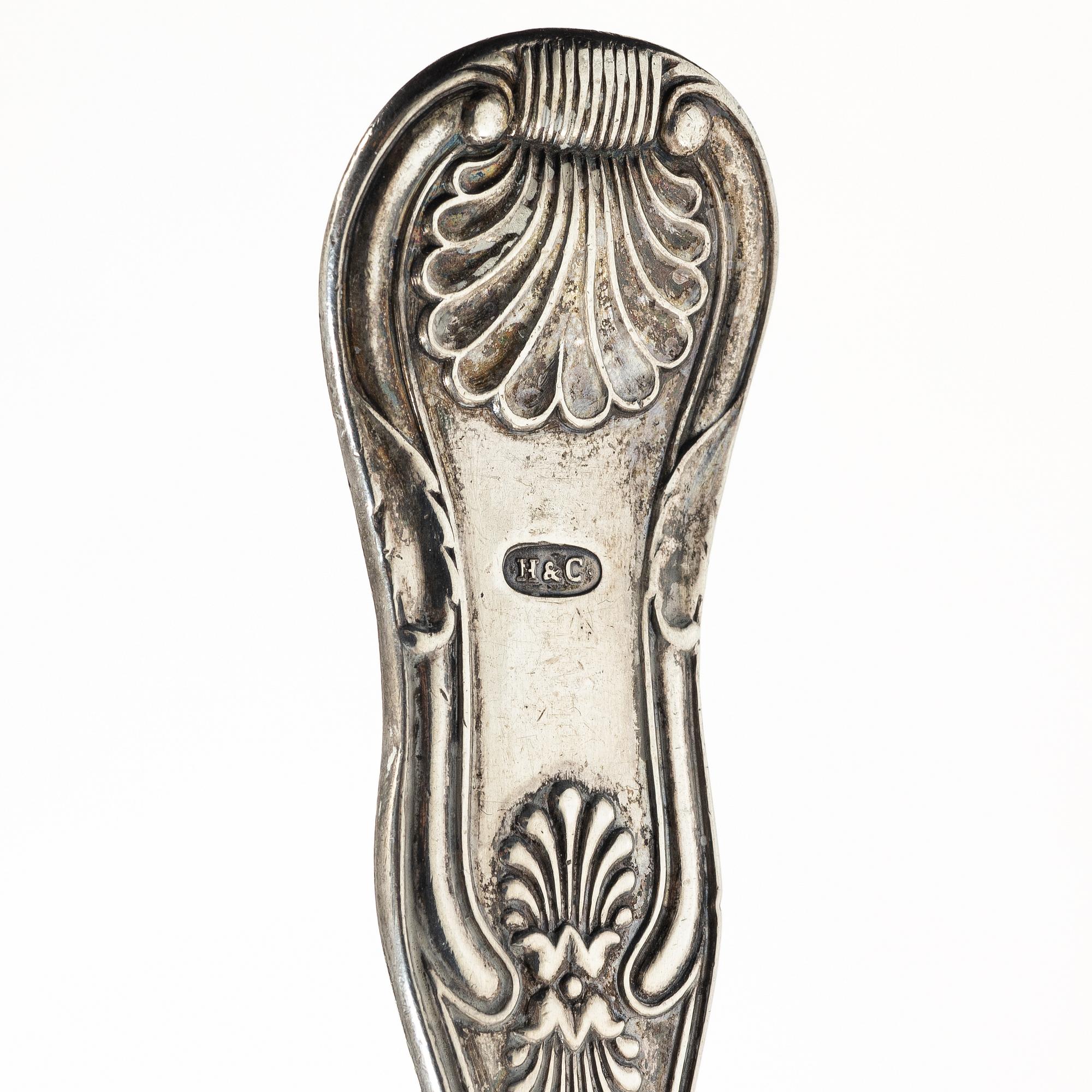 Gustaf Möllenborg, Soppslev, silver, Stockholm 1845.