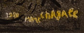 MARC CHAGALL, efter, färglitografi, signerad i trycket, ur "Derrière le Miroir" nr 27-28 1950.