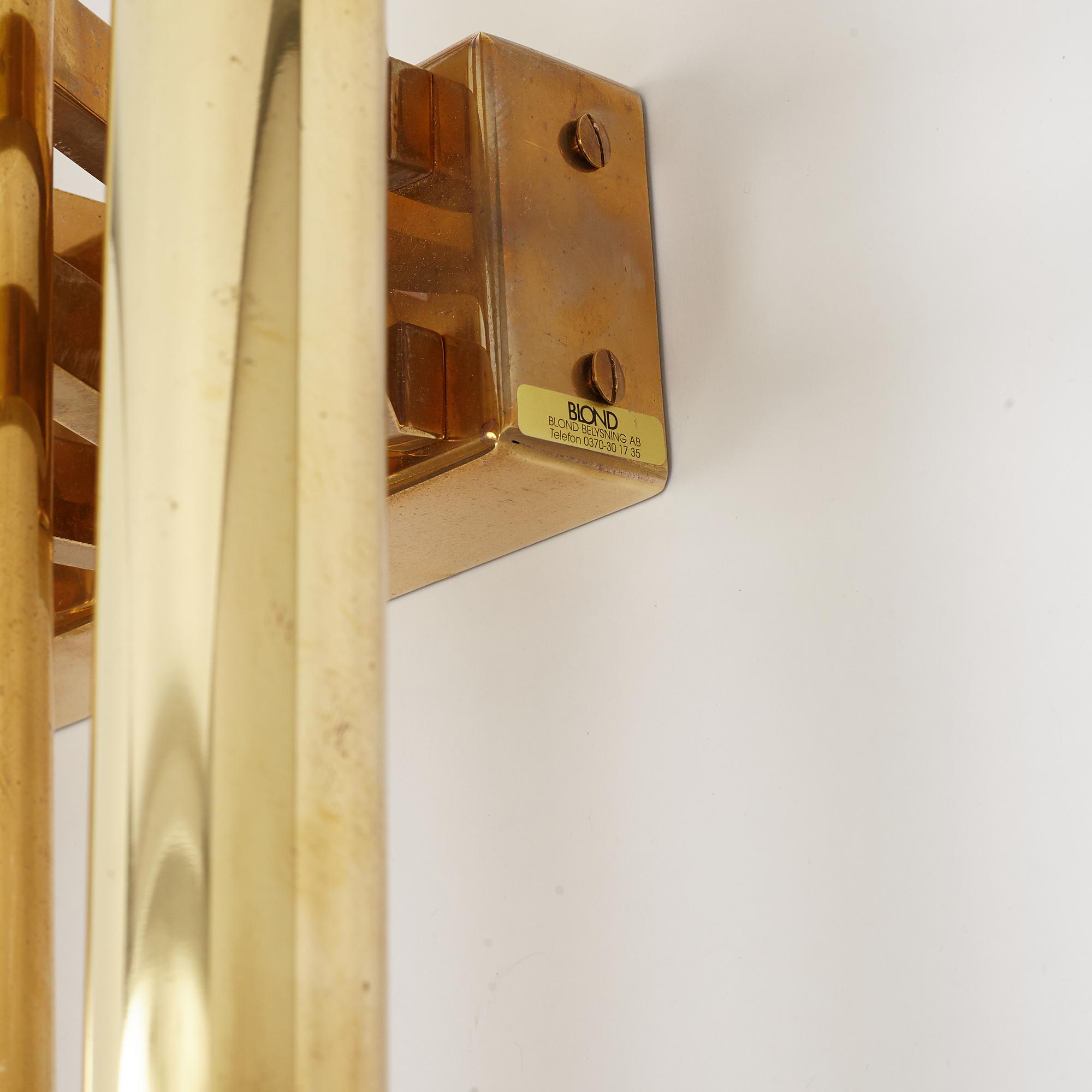 Wall lamps, a pair, Blond lighting, 21st century.