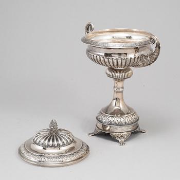 A 1830/40's silver sugar bowl by Johan Wahlström Jönköping.