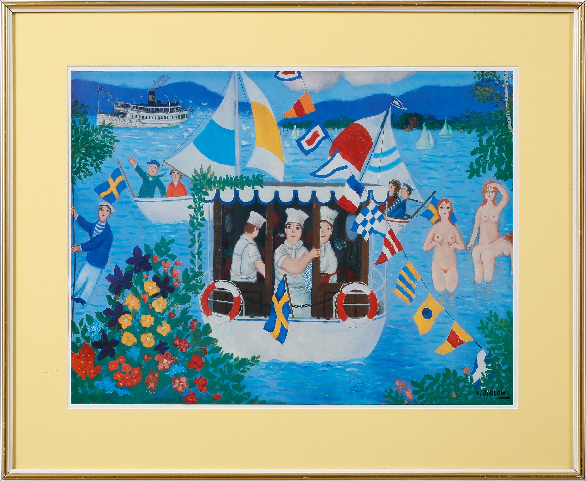 LENNART JIRLOW, efter, offset, signerad i trycket.