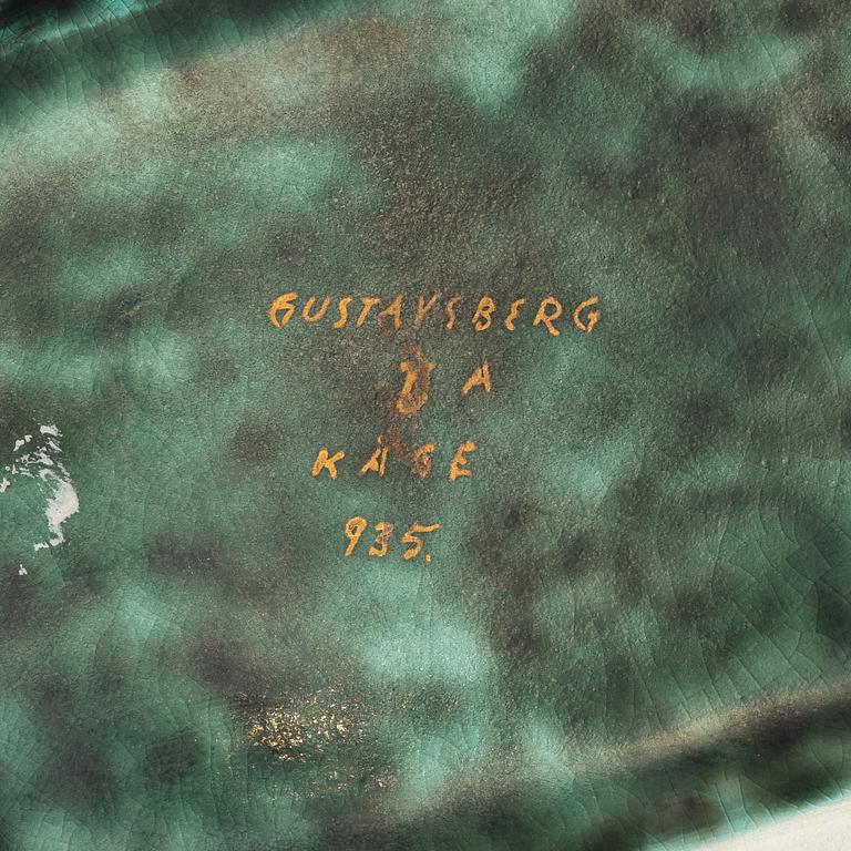 Wilhelm Kåge, a lidded ceramic 'Argenta' vase, Gustavsberg, 1930.