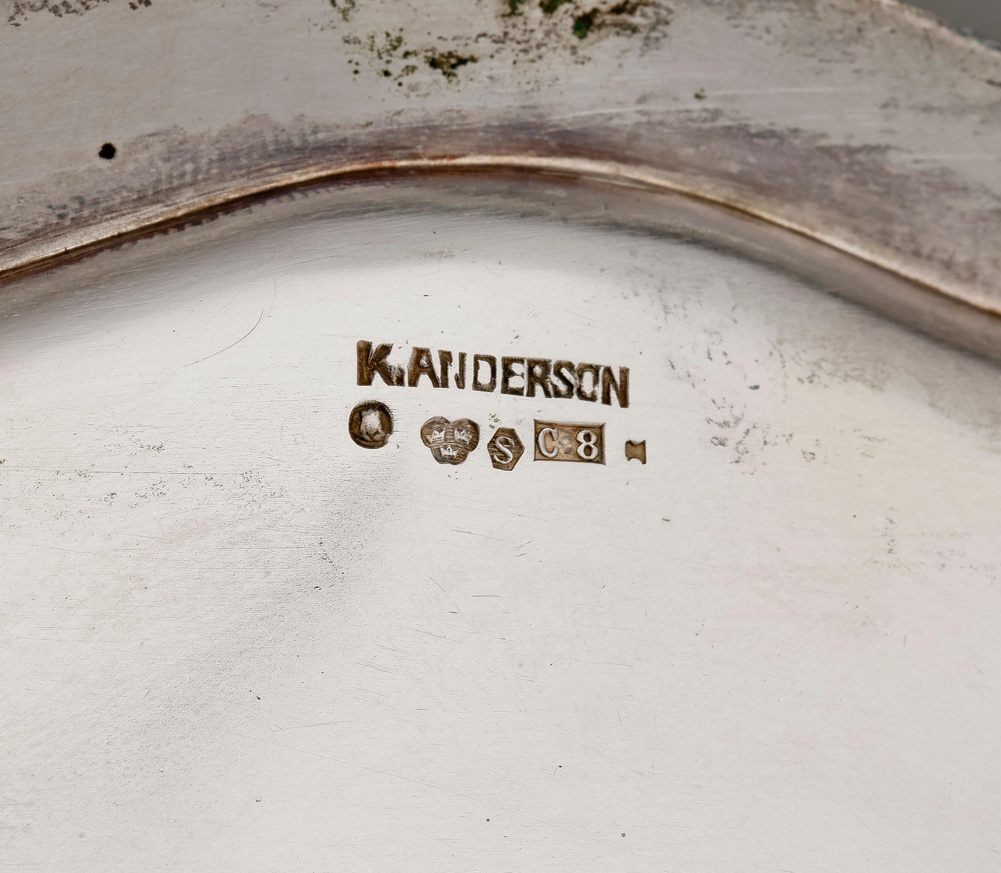 FAT, 6 st, silver, bla K. Anderson och JE Torsk. Mest 1900-tal. Totalvikt ca 3200 gram.