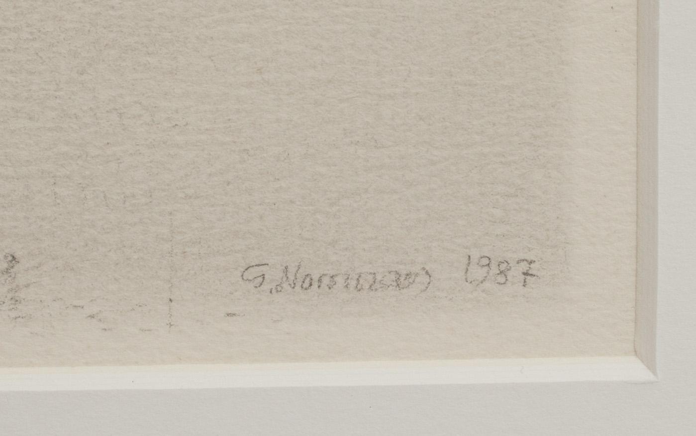 GUNNAR NORRMAN, blyerts signerad 1987.