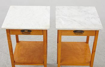 A pair of bedside tables, early 20th Century.