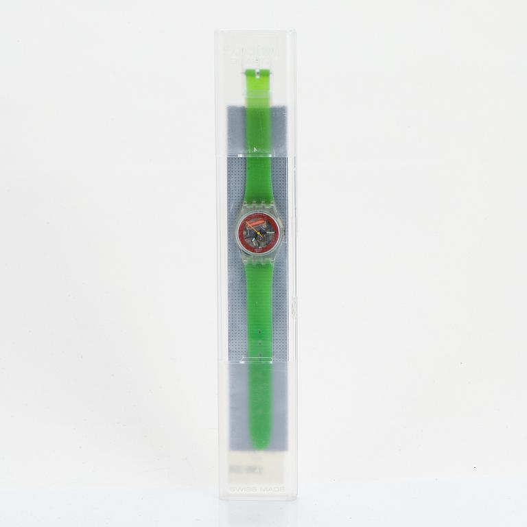 Swatch, Disque Rouge, wristwatch, 25 mm.