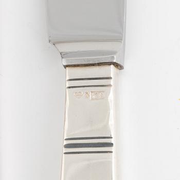 Jacob Ängman, bestickuppsättning, 61 delar, silver, "Rosenholm", GAB, Stockholm, 1960-61.