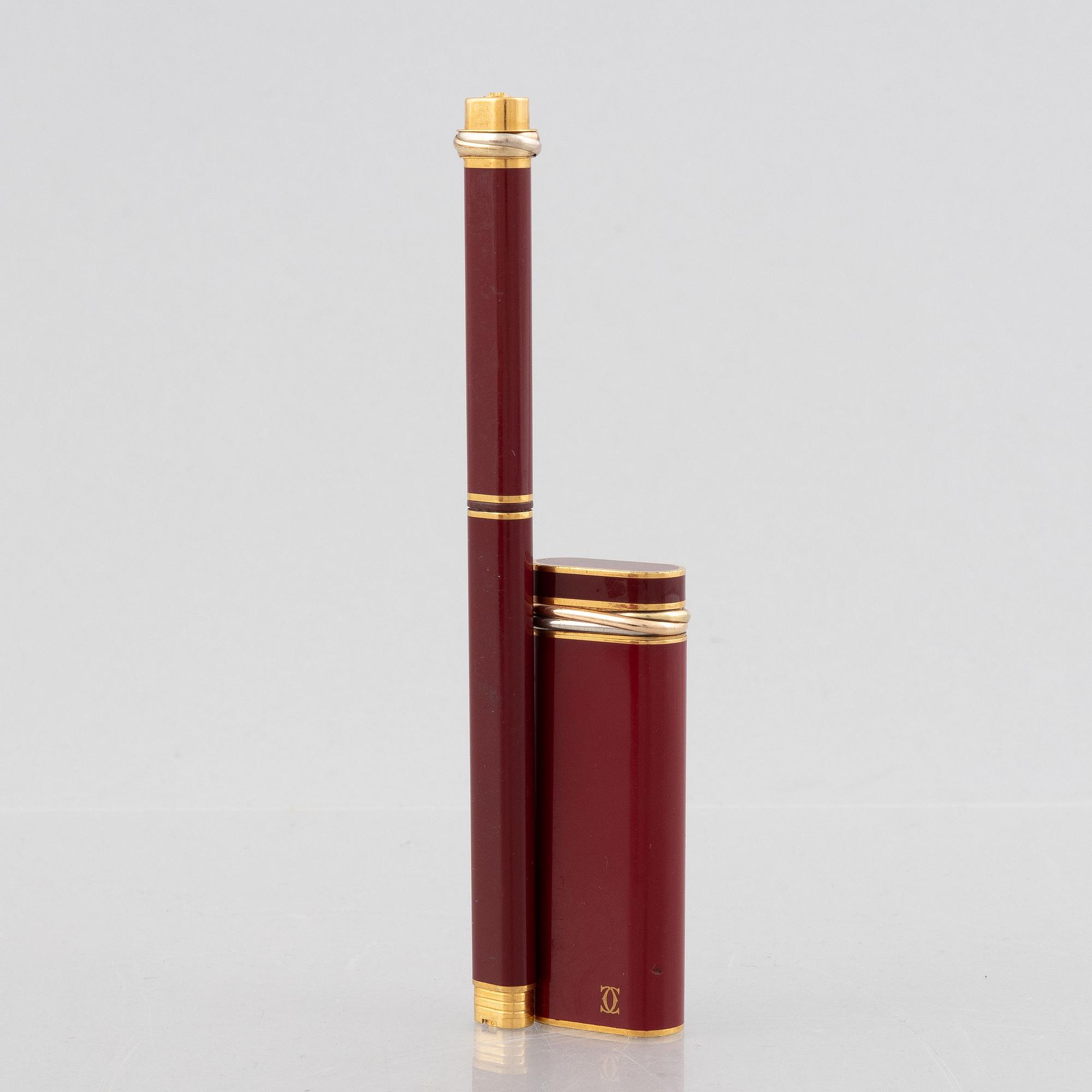 Must de Cartier, pen and lighter, "Trinity".