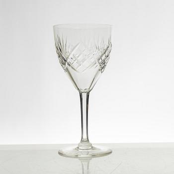 A 44-piece "Helga" glass service, Kosta, Sweden.