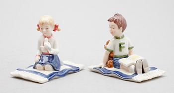 FIGURER, 2 st, porslin, The Millennium Collection, Royal Copenhagen.