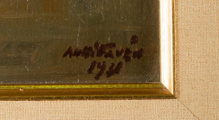Antti Favén, oil on board, signed and dated 1938.
