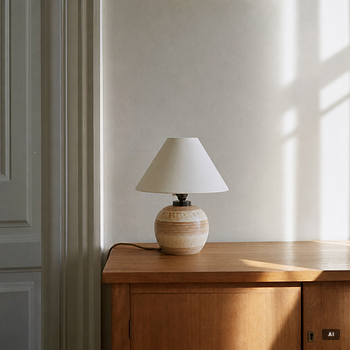 Anna-Lisa Thomson, Table lamp, glazed earthenware, Uppsala-Ekeby, 1930s.