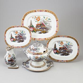 A 125 piece earthenware dinner service "Japan" by Rörstrand.