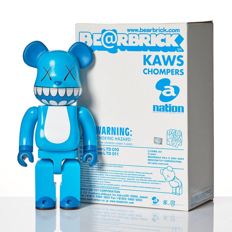 KAWS, 400% BE@RBRICK Chompers.