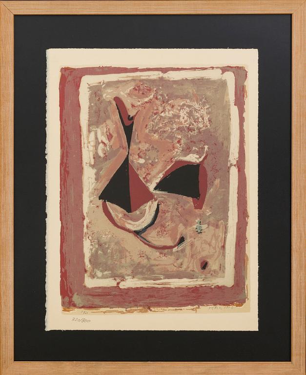 MARINO MARINI, lithograph in colours signed in the print and numbered.