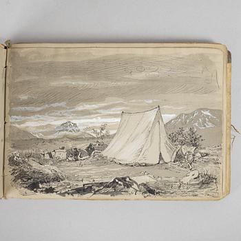 Jacob Silvén, sketch book with 24 sheets.