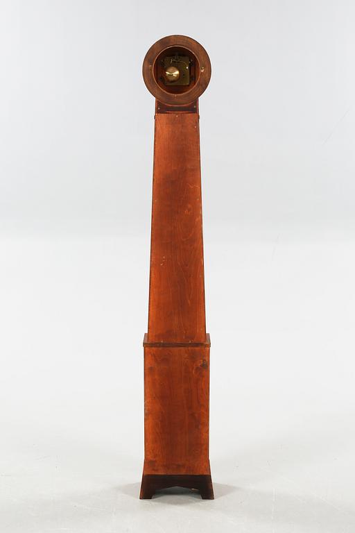 A 1940s grandfather clock, probebly by Birger Ekman for Mjölby Intarsia.