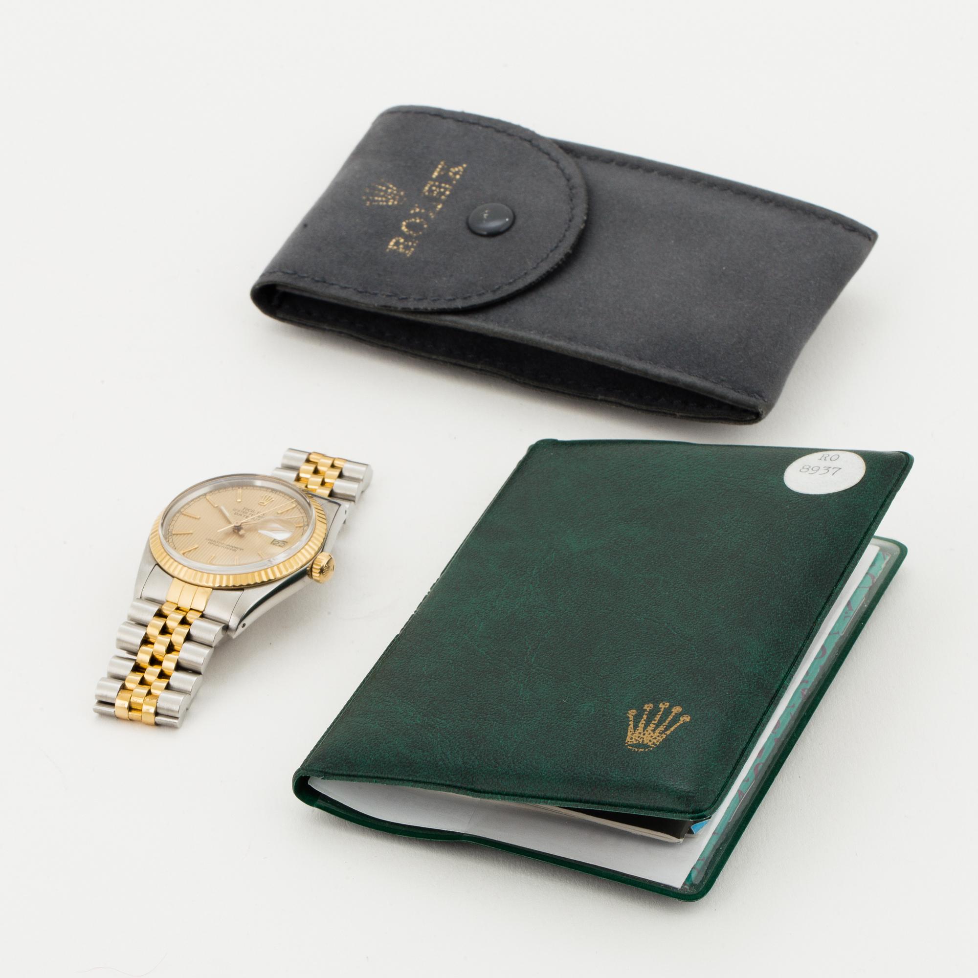 ROLEX, Oyster Perpetual, Datejust, "Tapestry dial", (T Swiss Made T), Chronometer, armbandsur, 36 mm.