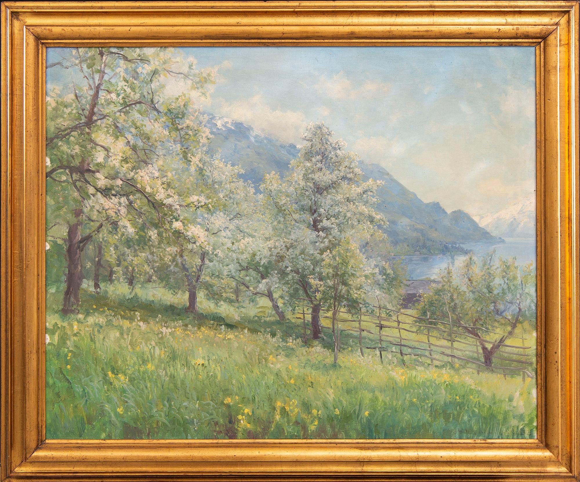 Peder Knudsen, a signed oil on canvas.