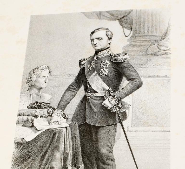 BOK, "Geschichte der Sächsischen Armee in wort und bild" av Ferd. Hauthal, Leipzig 1859.