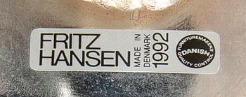 Arne Jacobsen, skrivbordsstol "Oxford" för Fritz Hansen Danmark  1992.