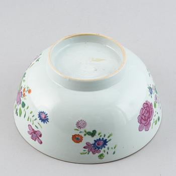 Bålskål, kompaniporslin. Qingdynastin, Qianlong (1736-95).