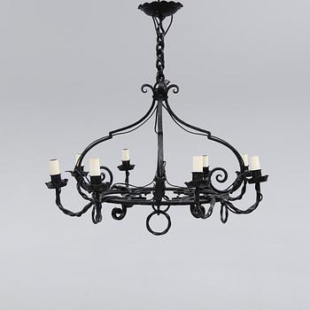 TAKLAMPA, 1900-talets första hälft. Höjd 50 cm.