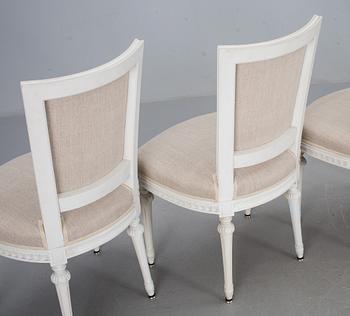 STOLAR, 6 st, gustaviansk stil, 1900-tal.