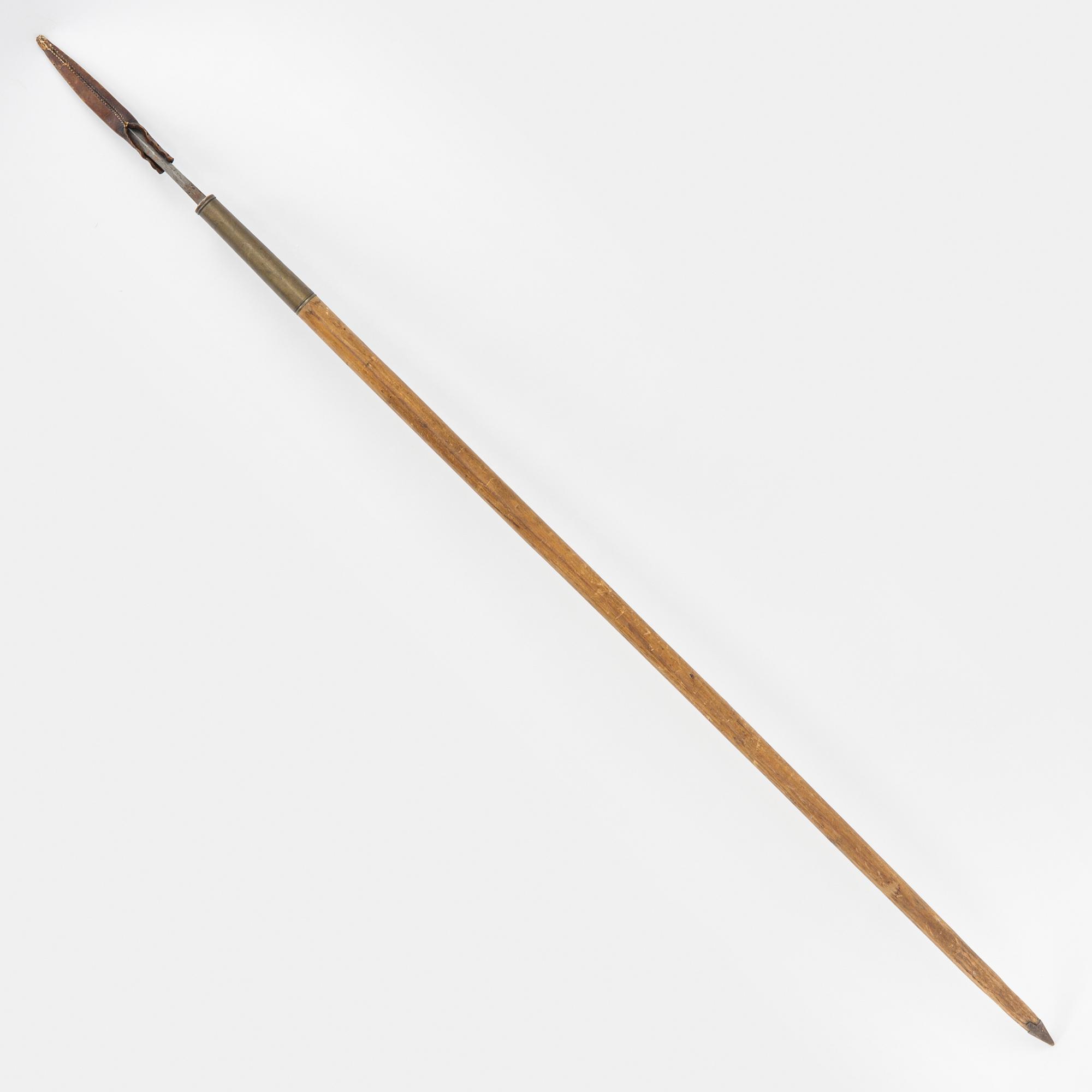 A hunting spear, 19th Century.
