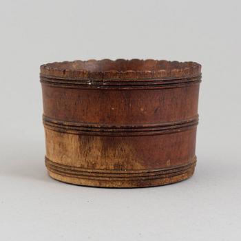 A TURNED MAHOGANY MORTAR, probably danish west-indies, mid 19th century.