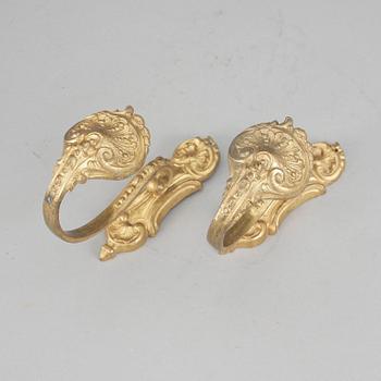 GARDINOMTAG, ett par, omkring 1850.