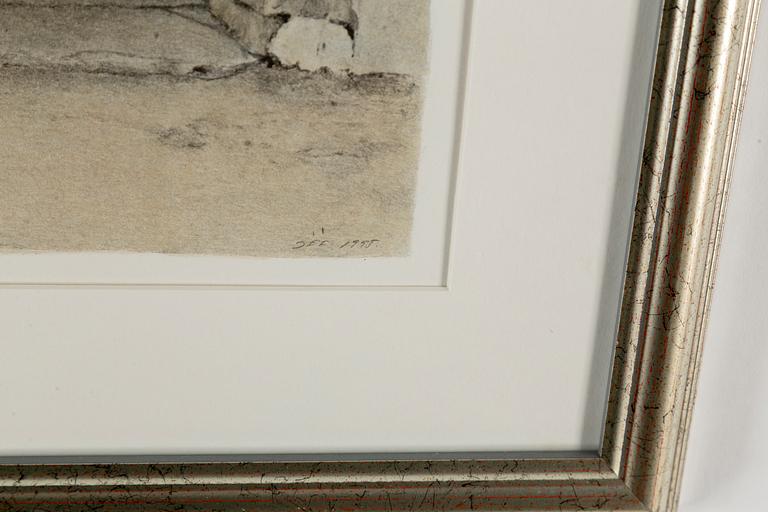 JOHN-E FRANZÉN, lithograph in colours, 1995, signed PT.