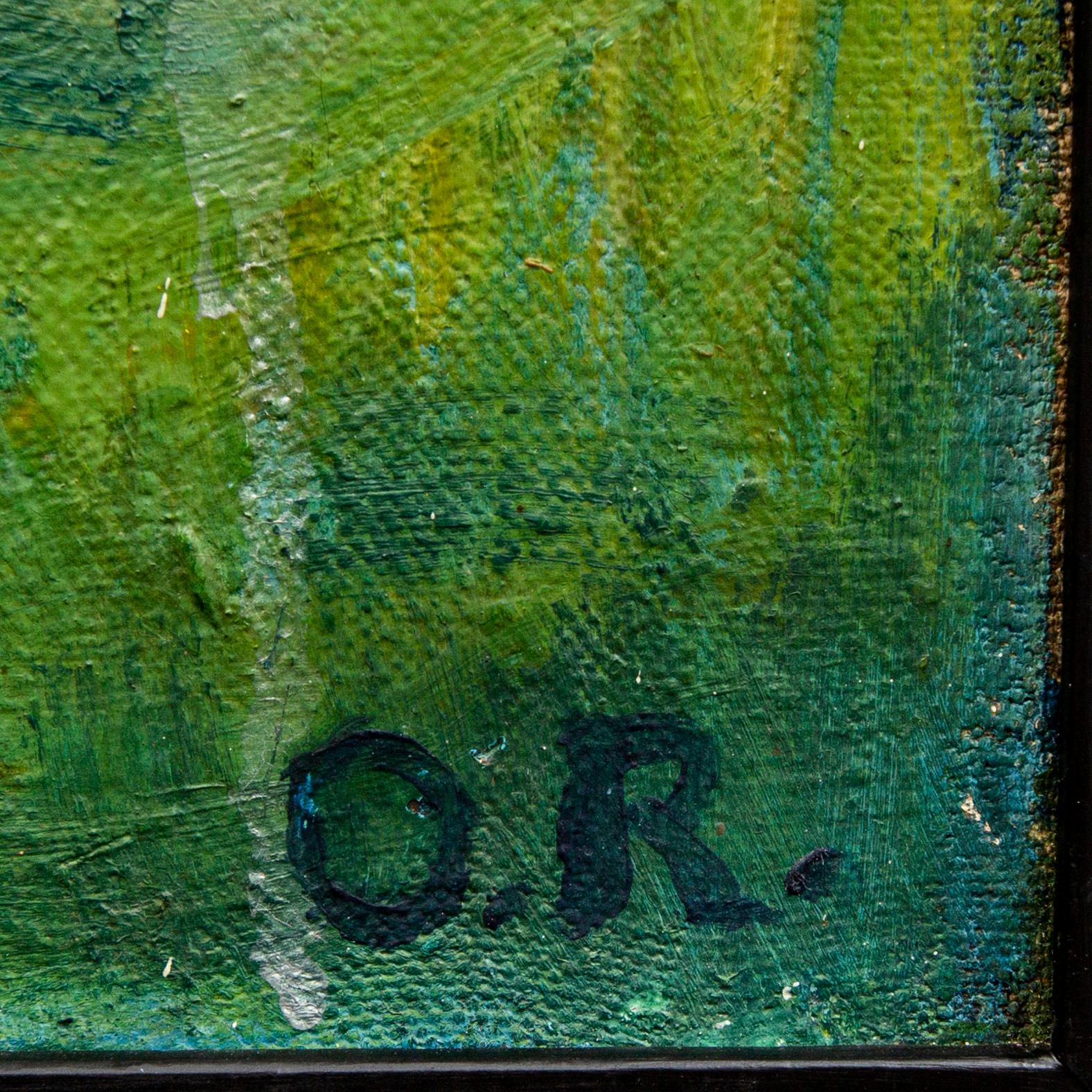 Unknown artist, Oil on canvas, monogram signed OR.
