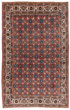 414. A semi-antique Veramin carpet, ca 338 x 212 cm.