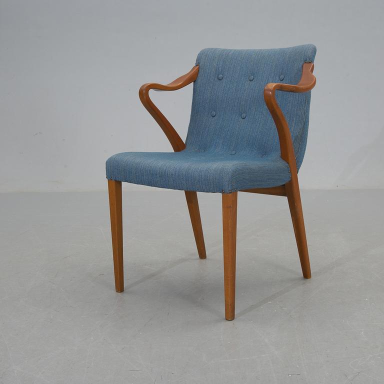 KARMSTOL, "Modell 1522" Axel Larsson, Bodafors, etikettsmärkt.