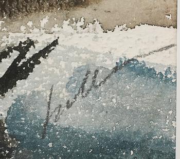 Tyko Sallinen, watercolour, signed,