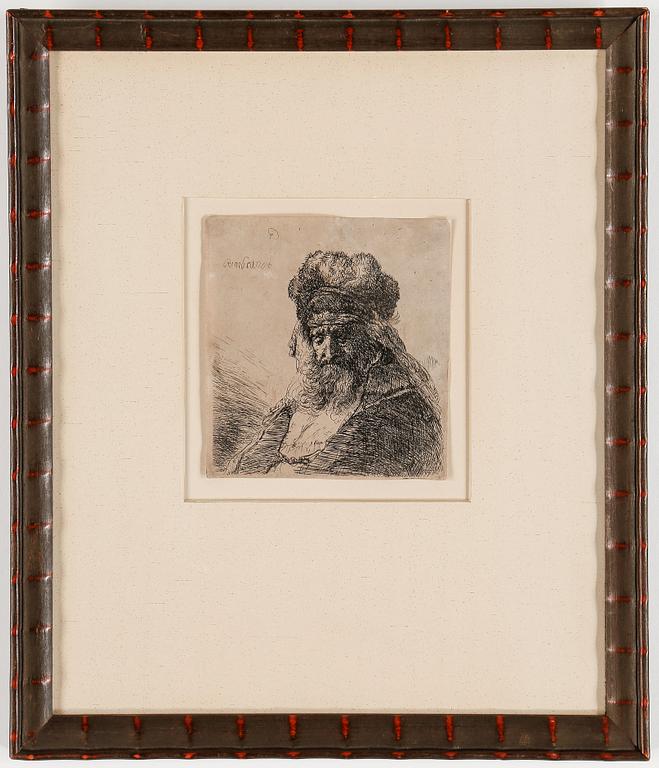 REMBRANDT HARMENSZ. VAN RIJN, etsning, ca 1637.