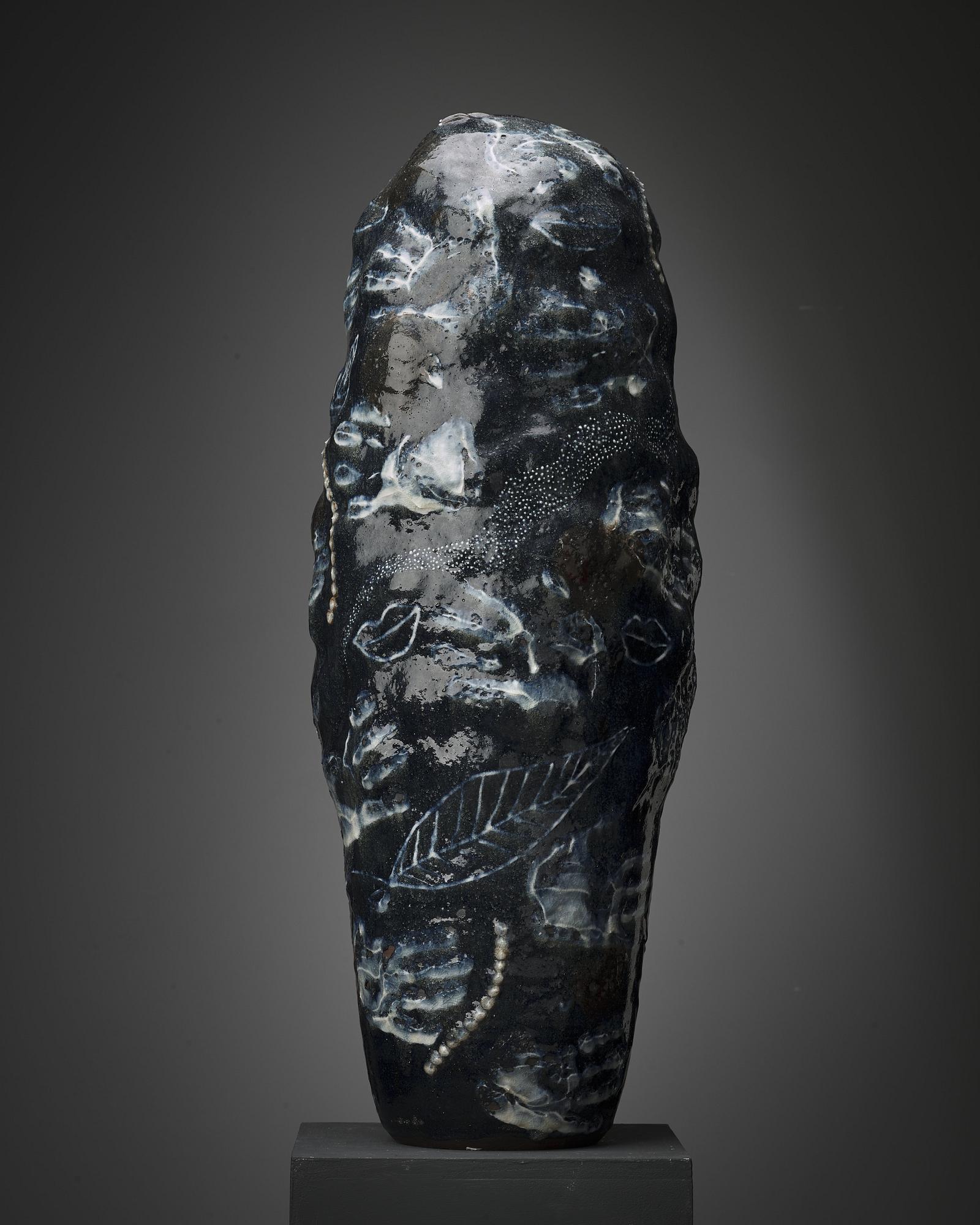 Eva Bengtsson, a stoneware floor vase, Frillesås, Sweden.