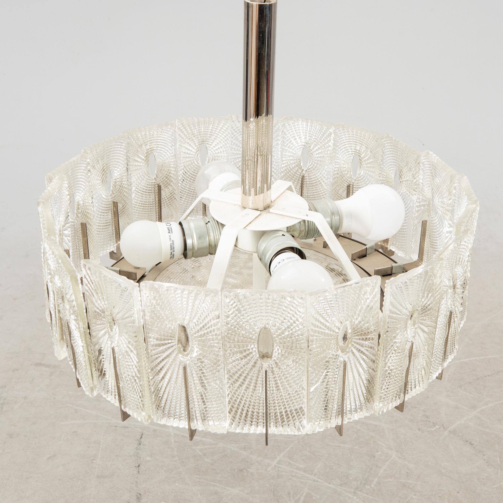 Carl Fagerlund, ceiling pendant Orrefors 1960/70s.