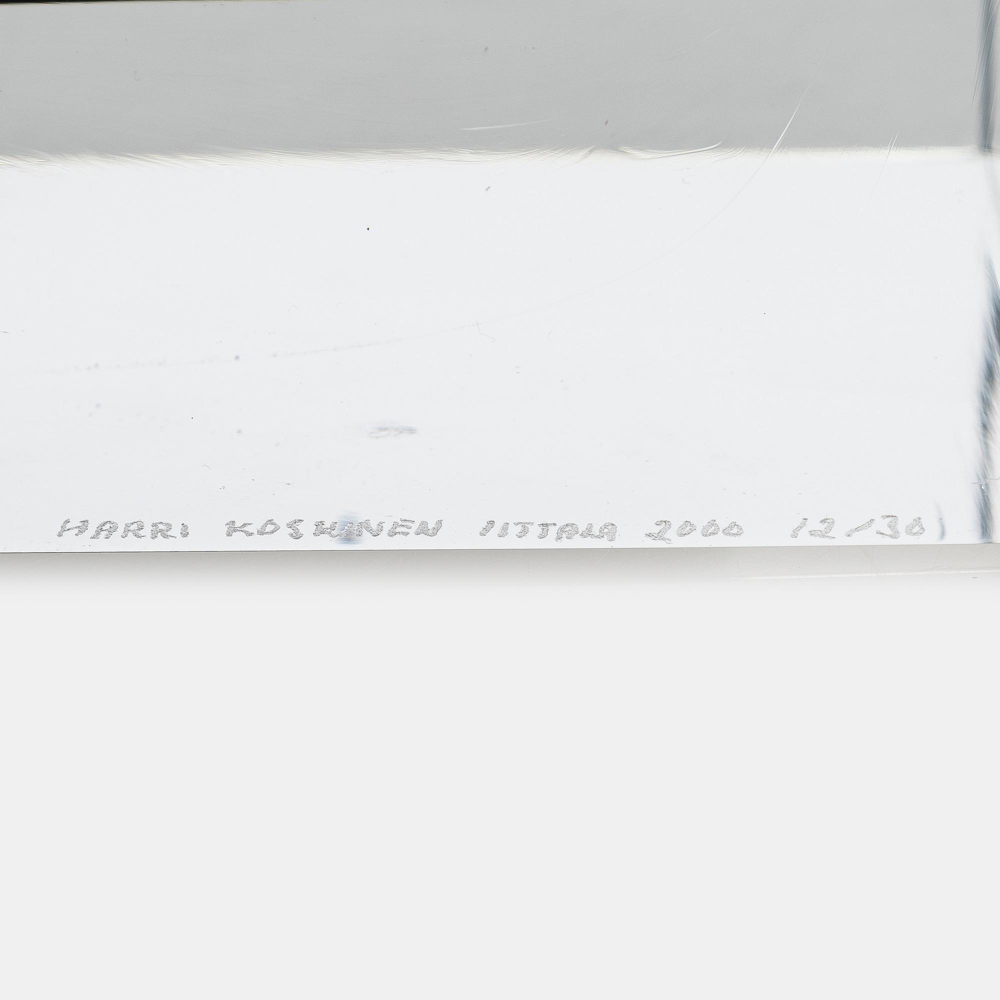 Harri Koskinen, 'Alue', Pro Arte glass sculpture signed Harri Koskinen, Iittala 2000 12/30.