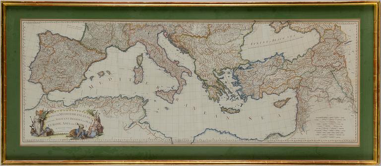 MAP/ENGRAVING, after William Faden, 19/20th Century.
